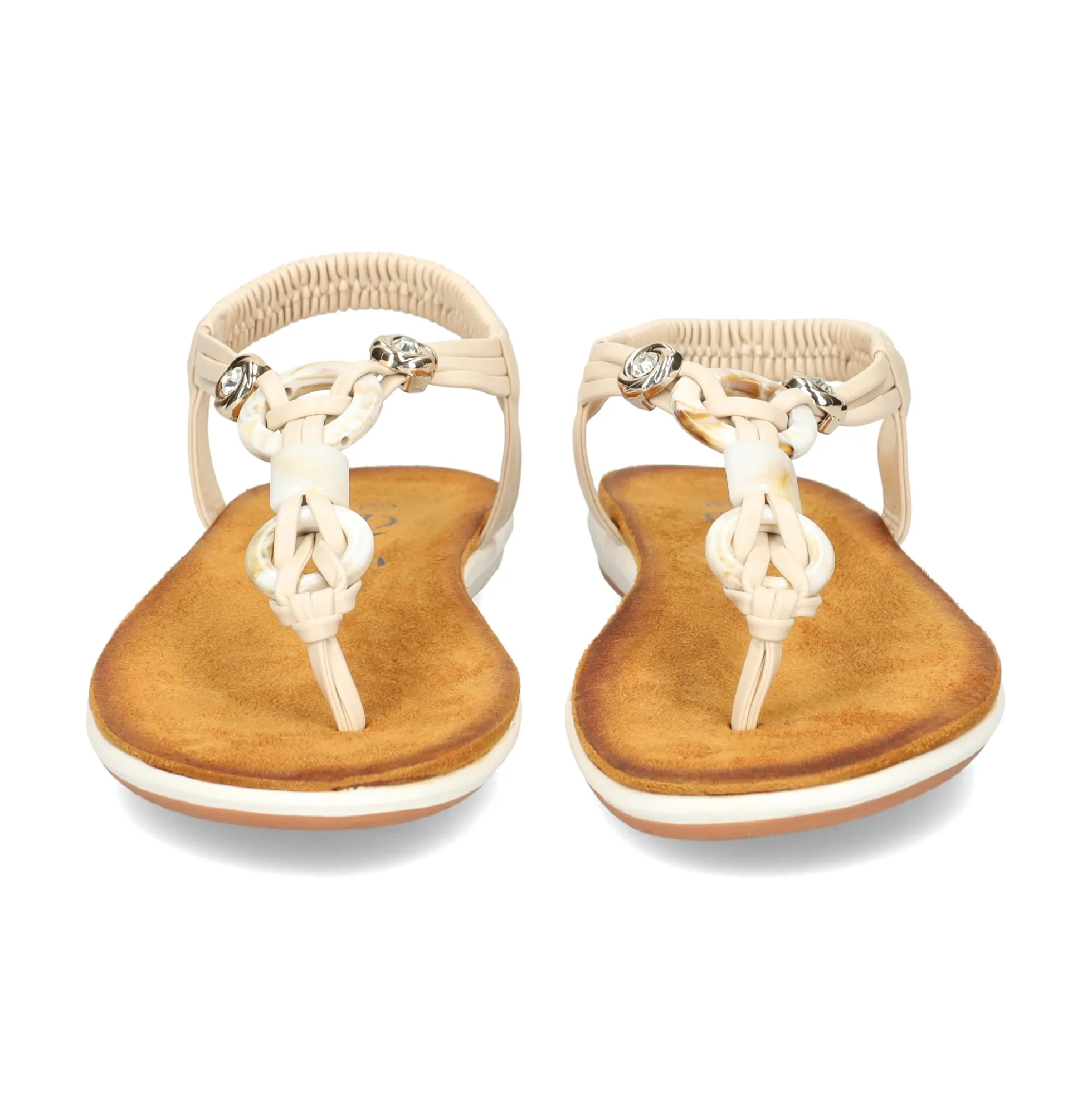 EXE Sandalias planas de Mujer F8043-0Y16 OFF WHITE