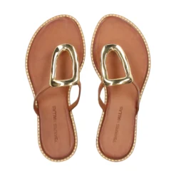EXE Sandalias planas de Mujer 517 CHIOS TAN