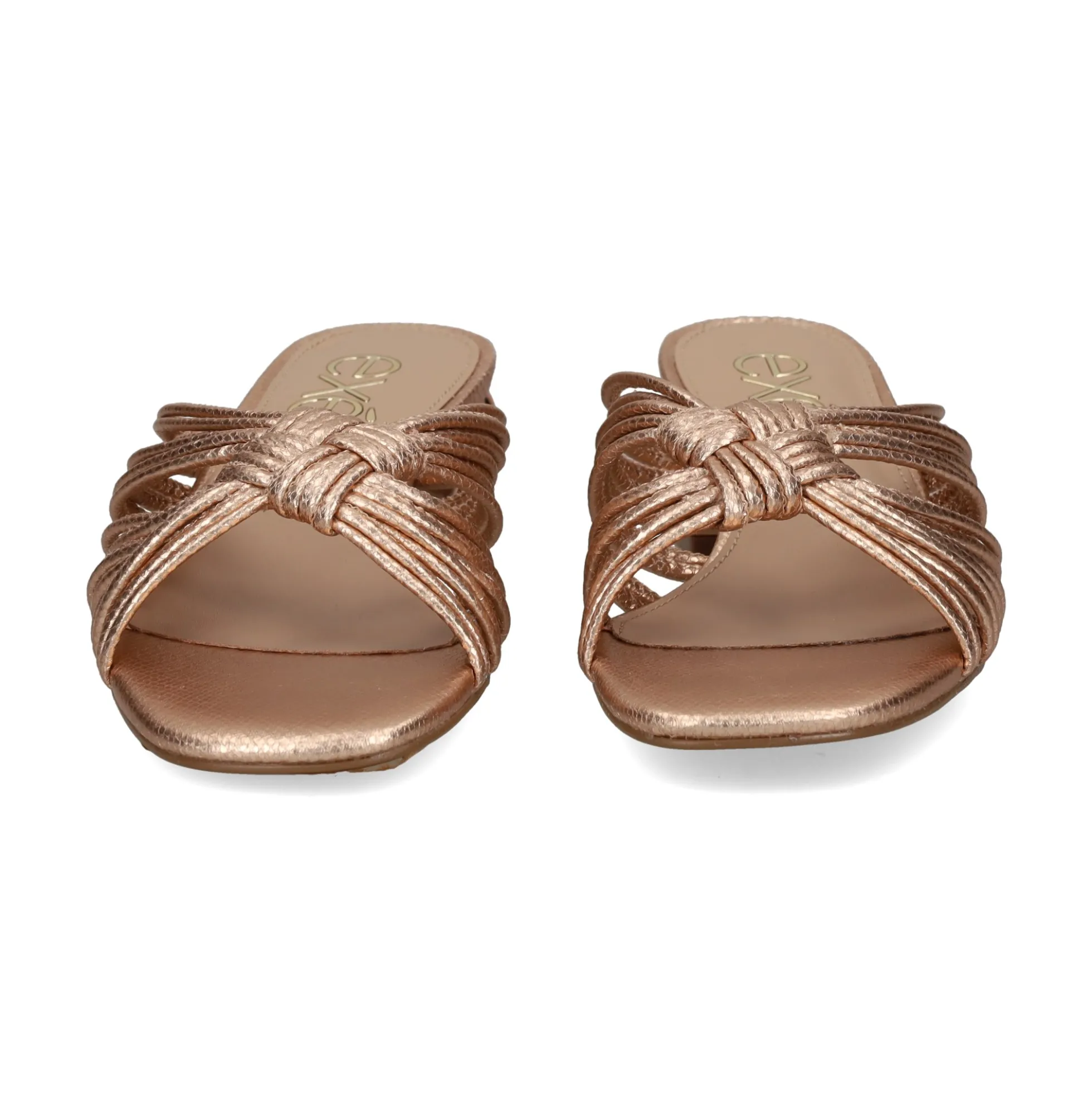 EXE Sandalias planas de Mujer KATY-227 PINK GOLD