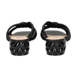 EXE Sandalias planas de Mujer KATY-227 NEGRO