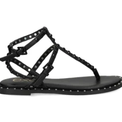 EXE Sandalias planas de Mujer VF239-82 NEGRO