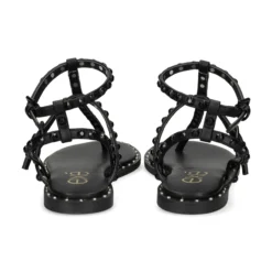 EXE Sandalias planas de Mujer VF239-82 NEGRO