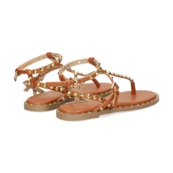 EXE Sandalias planas de Mujer VF239-82 TAN