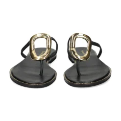 EXE Sandalias planas de Mujer 517 CHIOS NEGRO