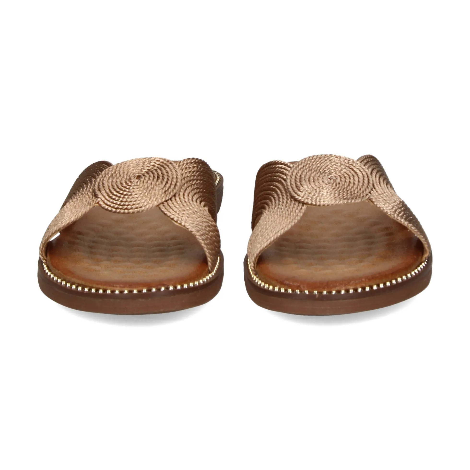 EXE Sandalias planas de Mujer ZF1982-E1 ORO ROSA