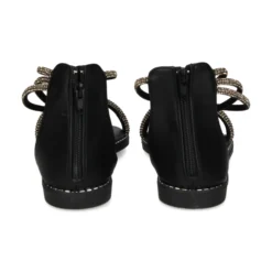 EXE Sandalias planas de Mujer P3375-76 NEGRO