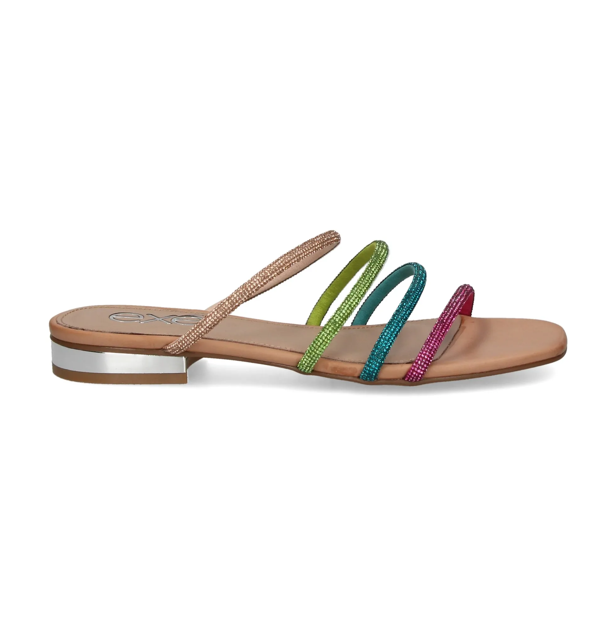 EXE Sandalias planas de Mujer AMELIA-669 MULTICOLOR