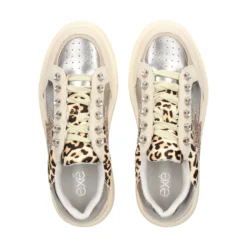 EXE Zapatillas de Mujer CH3595A-61 LEOPARD NATURAL