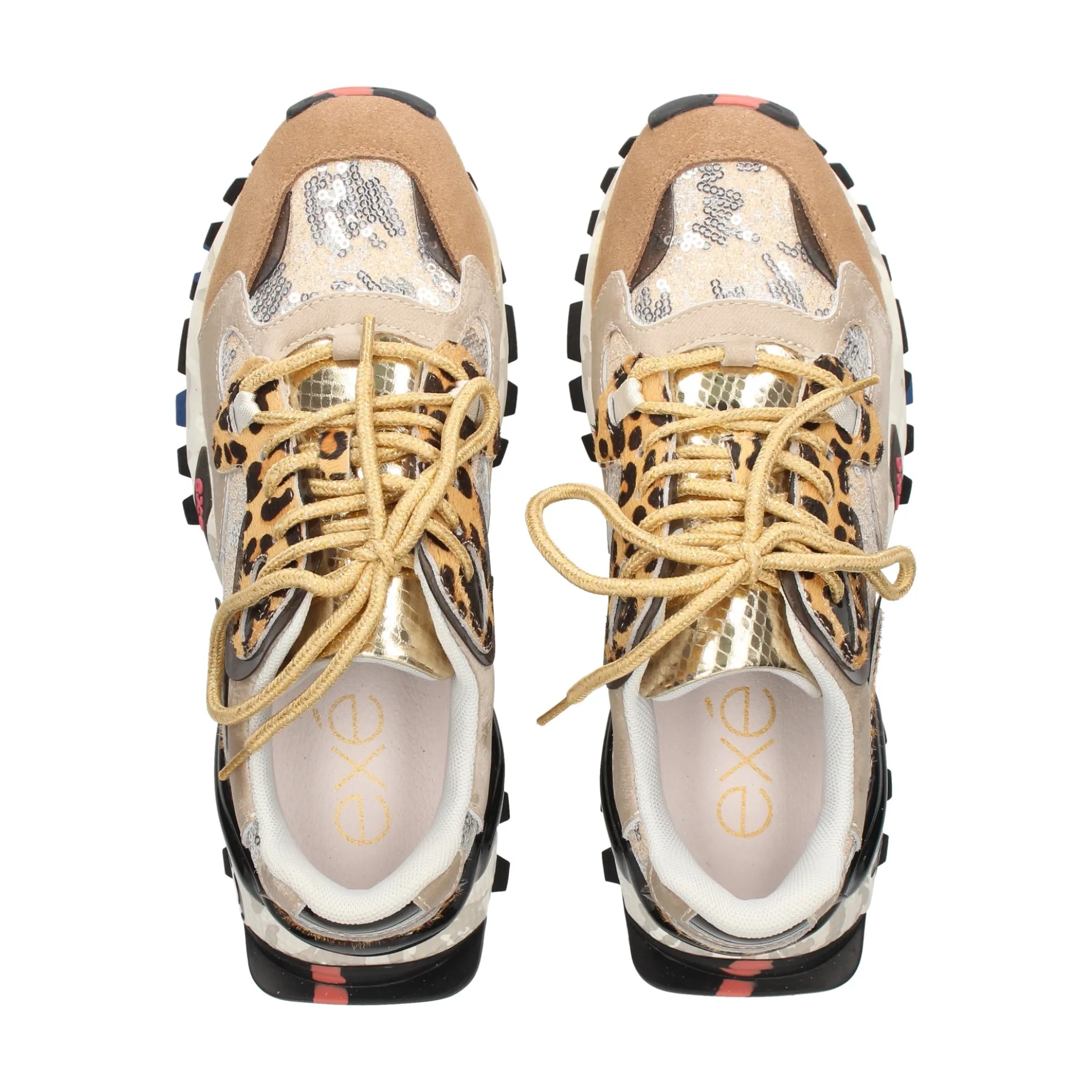EXE Zapatillas de Mujer 134-10 LEOPARD TAUPE