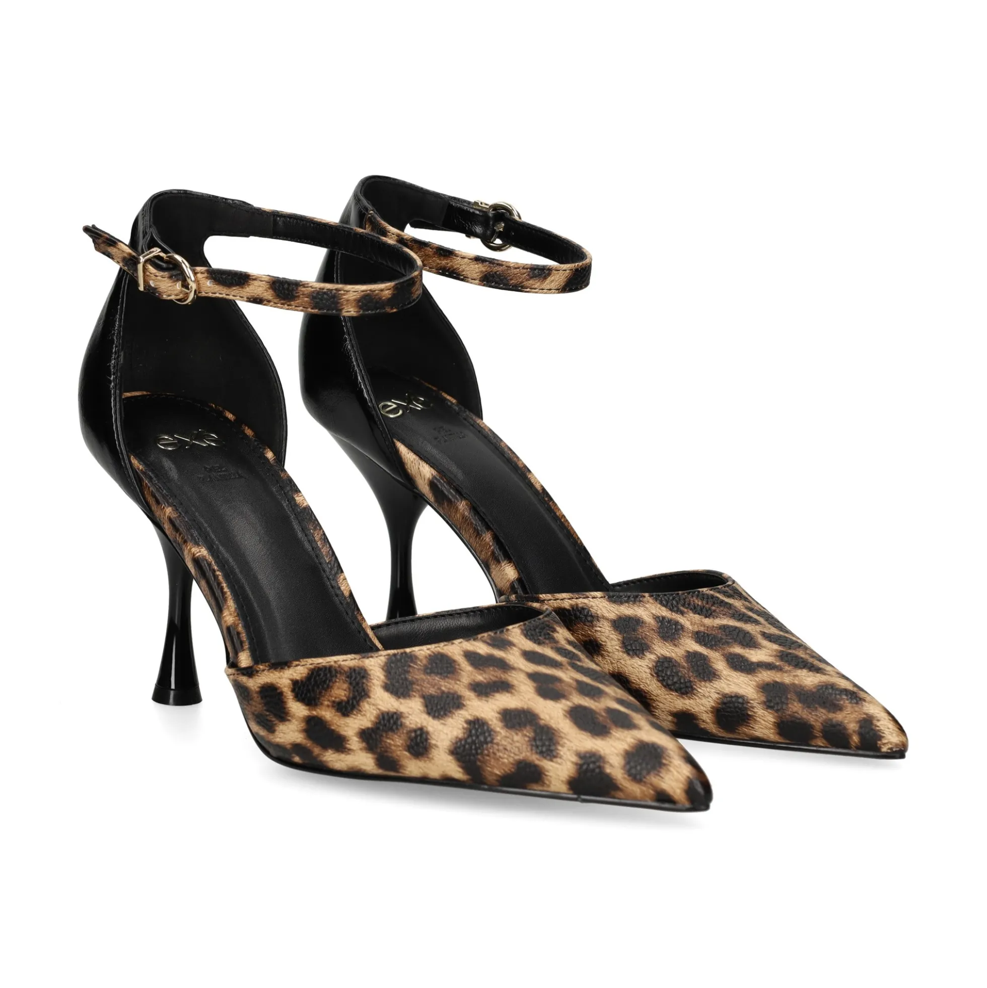 EXE Zapatos de tacón alto PARIS-817 LEOPARD BLACK