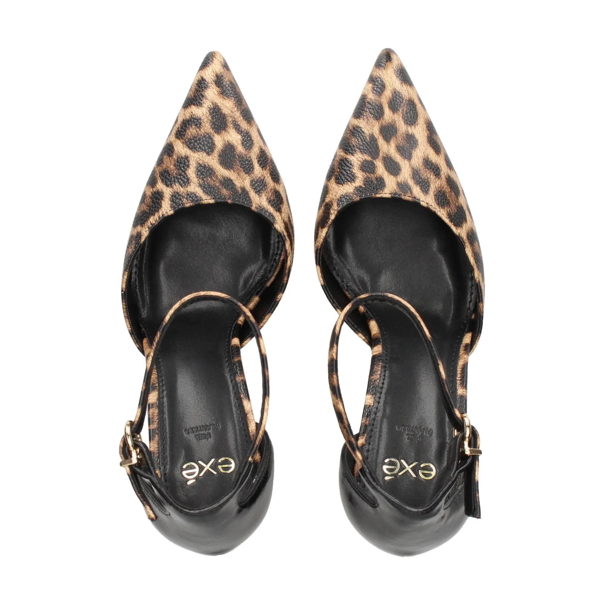 EXE Zapatos de tacón alto PARIS-817 LEOPARD BLACK