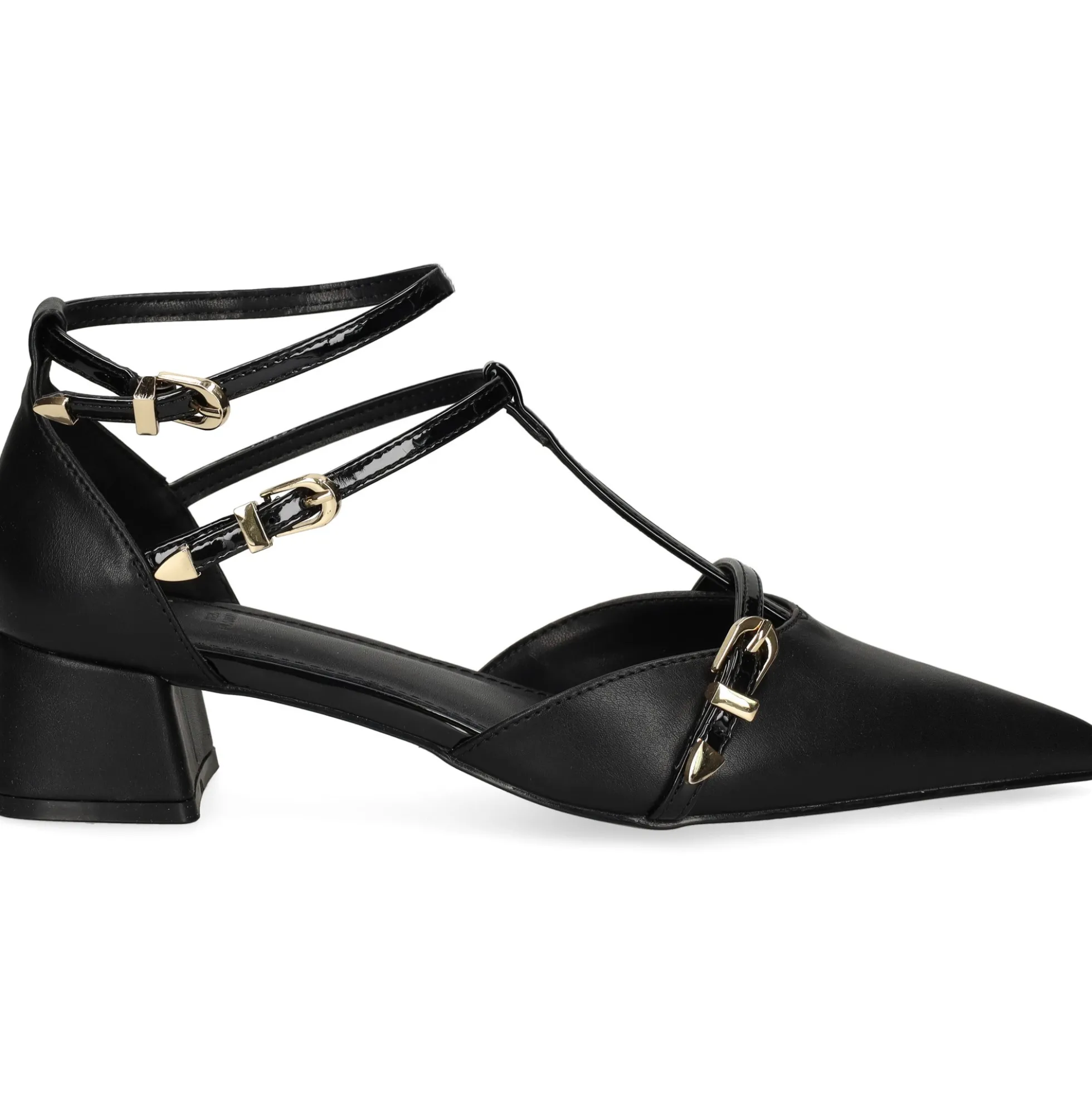 EXE Zapatos de tacón bajo GRACE-630 NEGRO