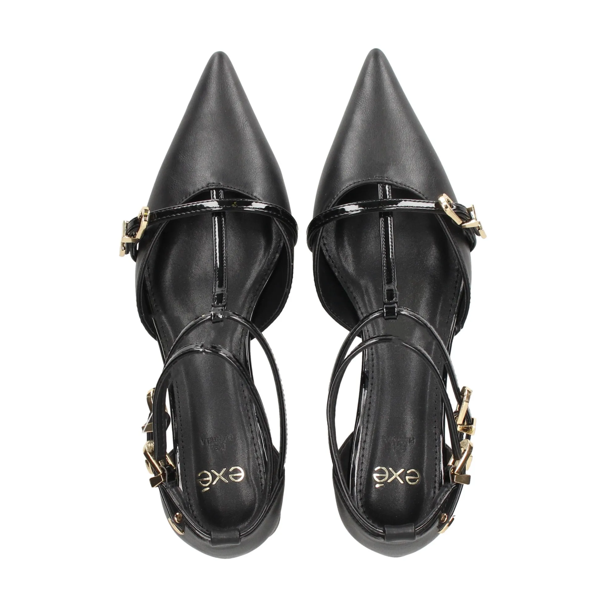 EXE Zapatos de tacón bajo GRACE-630 NEGRO