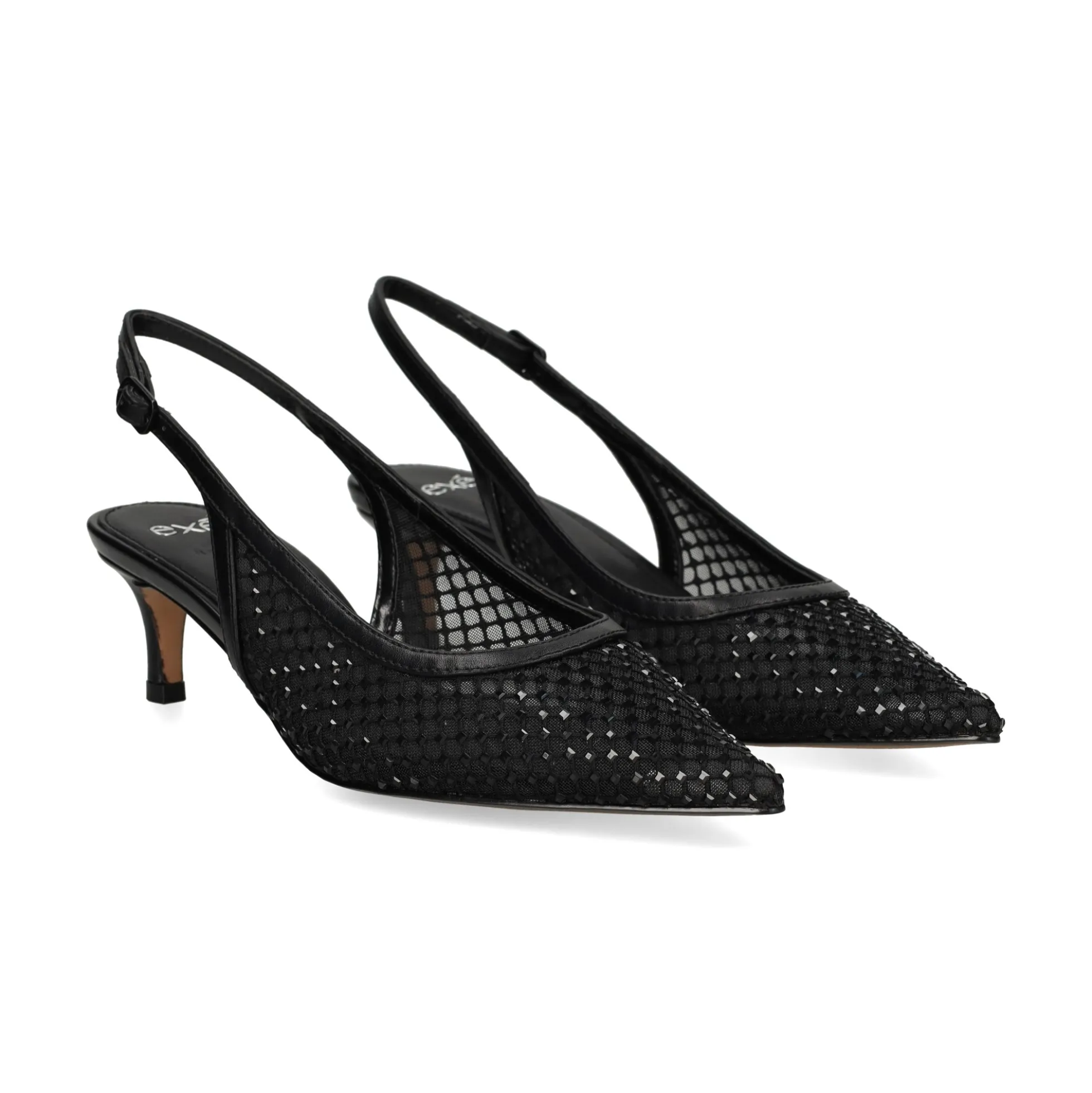 EXE Zapatos de tacón bajo IRIS-222 NEGRO
