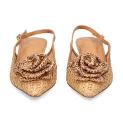 EXE Zapatos de tacón bajo VALENTINA-1637 CAMEL