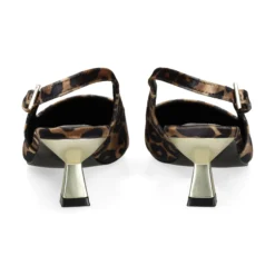 EXE Zapatos de tacón medio de Mujer BLAIR-358 LEOPARDO