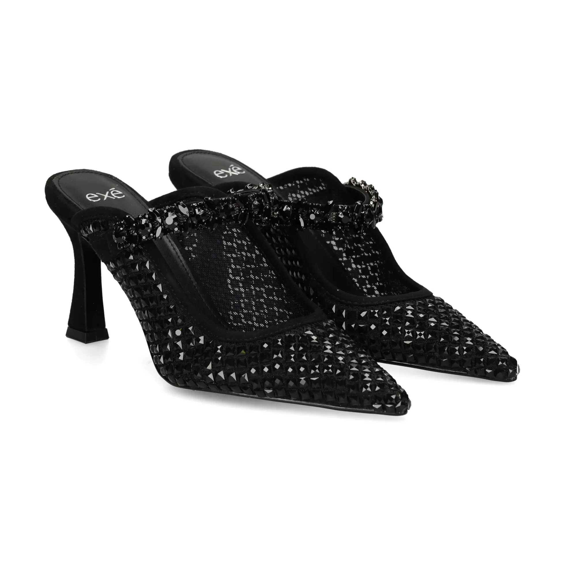 EXE Zuecos de Mujer LAMINA-277 NEGRO