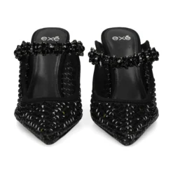 EXE Zuecos de Mujer LAMINA-277 NEGRO