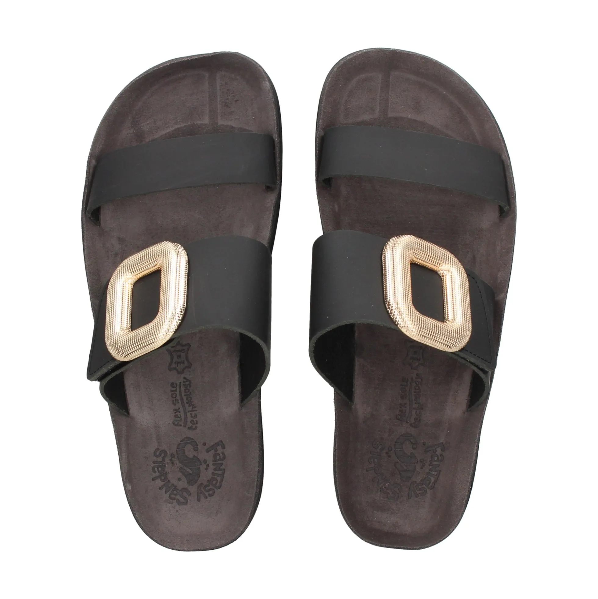 FANTASY Sandalias planas de Mujer GIGI NEGRO