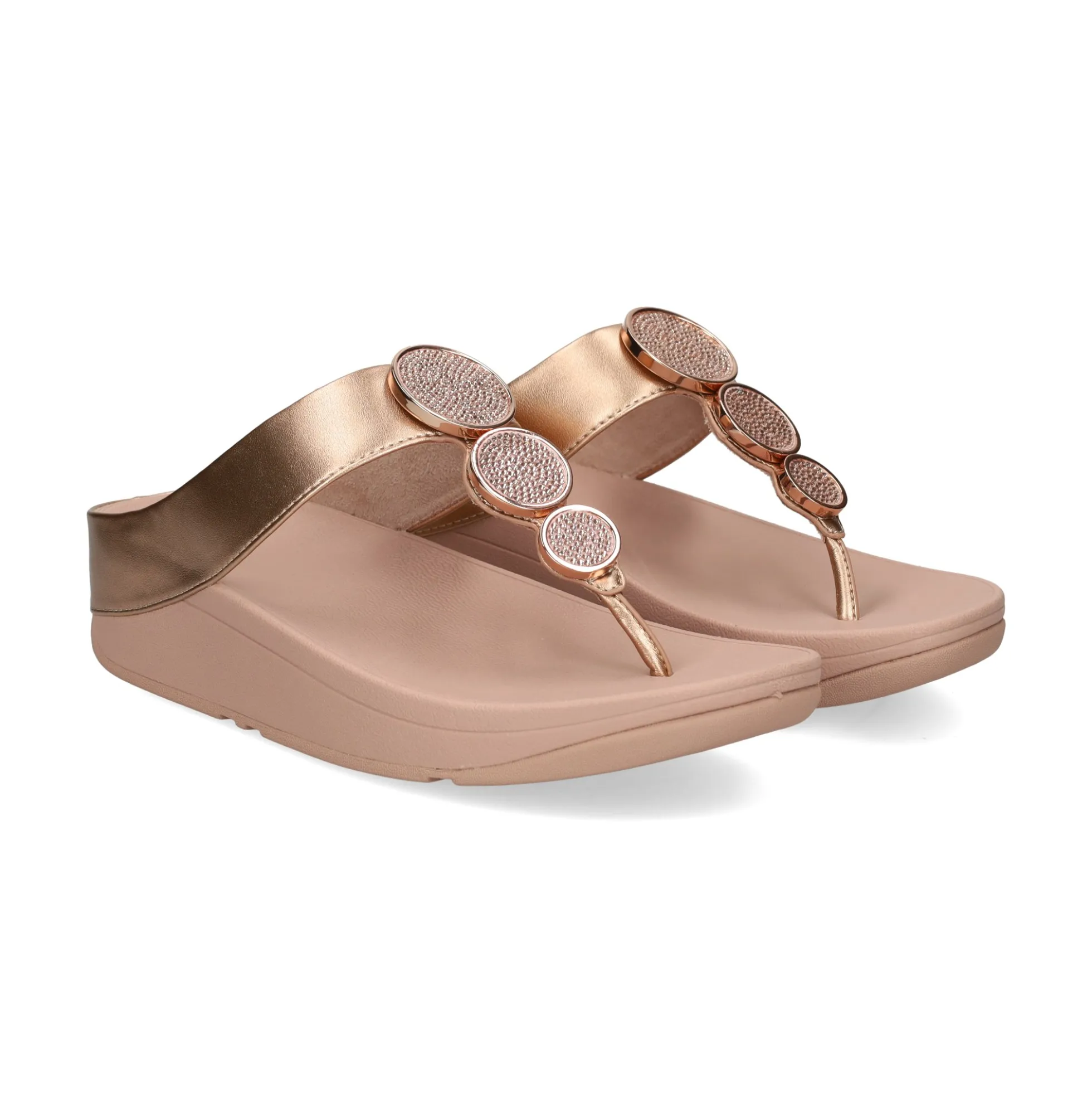 FITFLOP Sandalias cuña de Mujer HJ1 323 ROSE GOLD