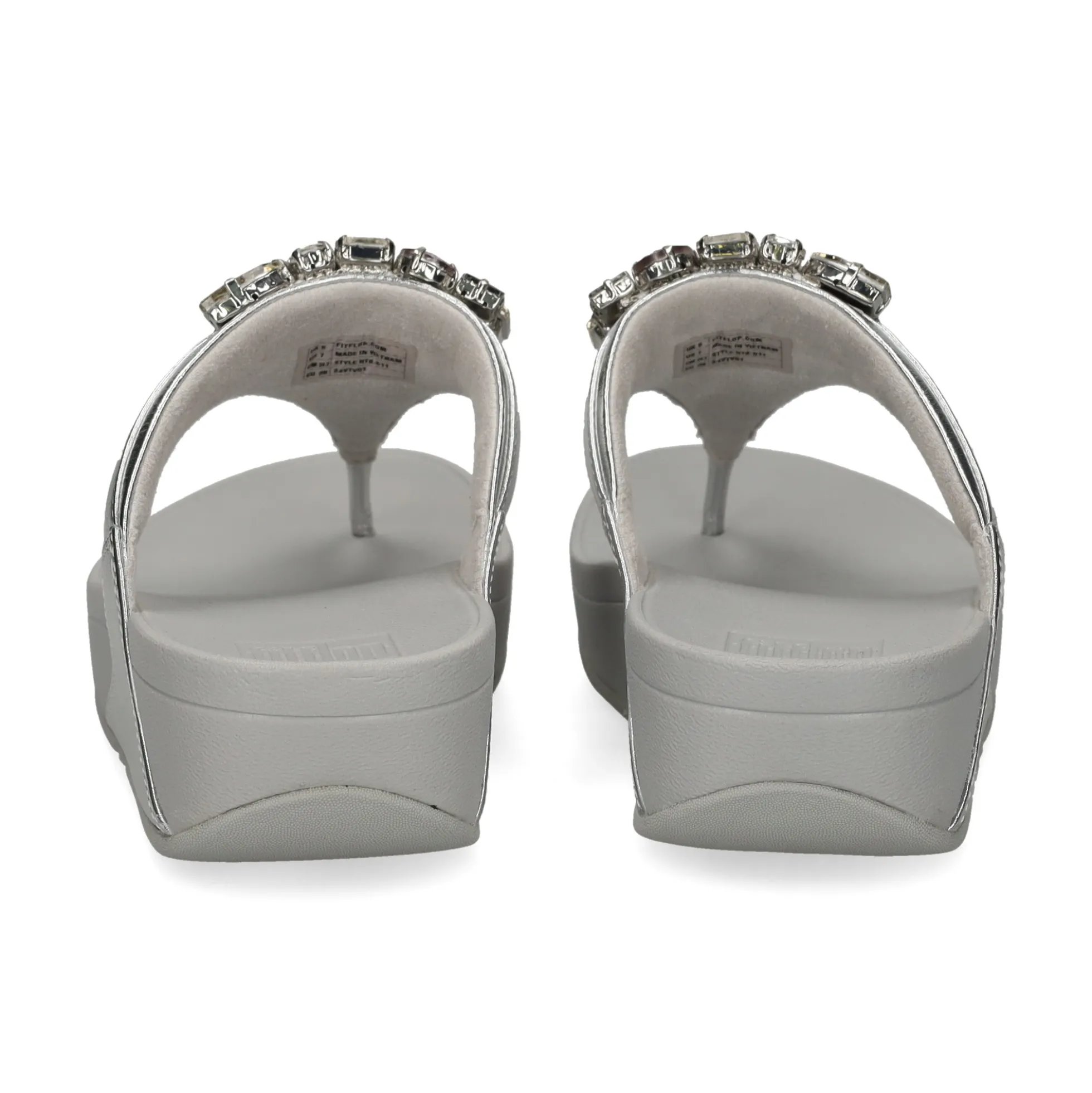 FITFLOP Sandalias cuña de Mujer HT8 011 PLATA