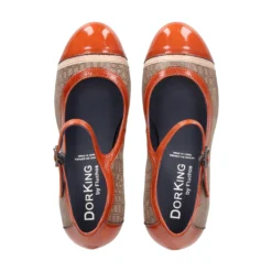 FLUCHOS Merceditas de Mujer D8669MXNSU FANGO + TEJA