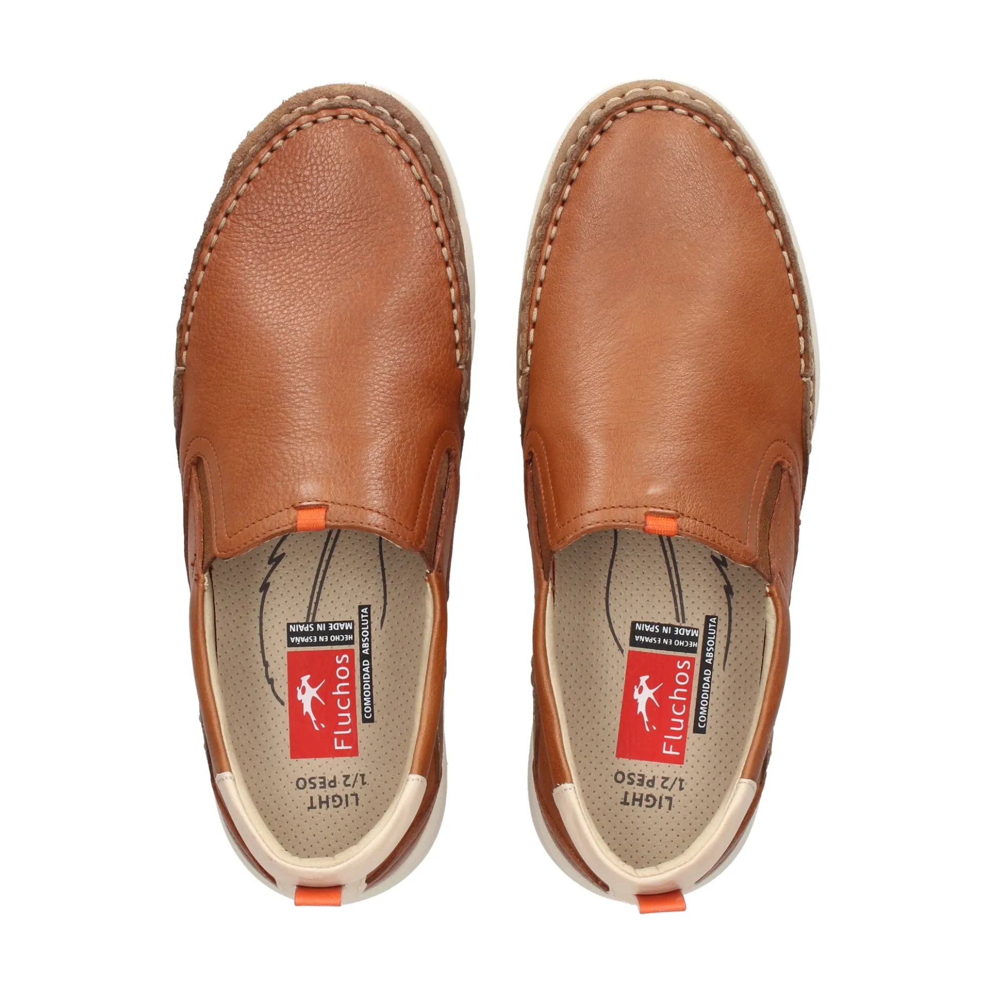 FLUCHOS Mocasines de Hombre F1985 CUERO+COM.2
