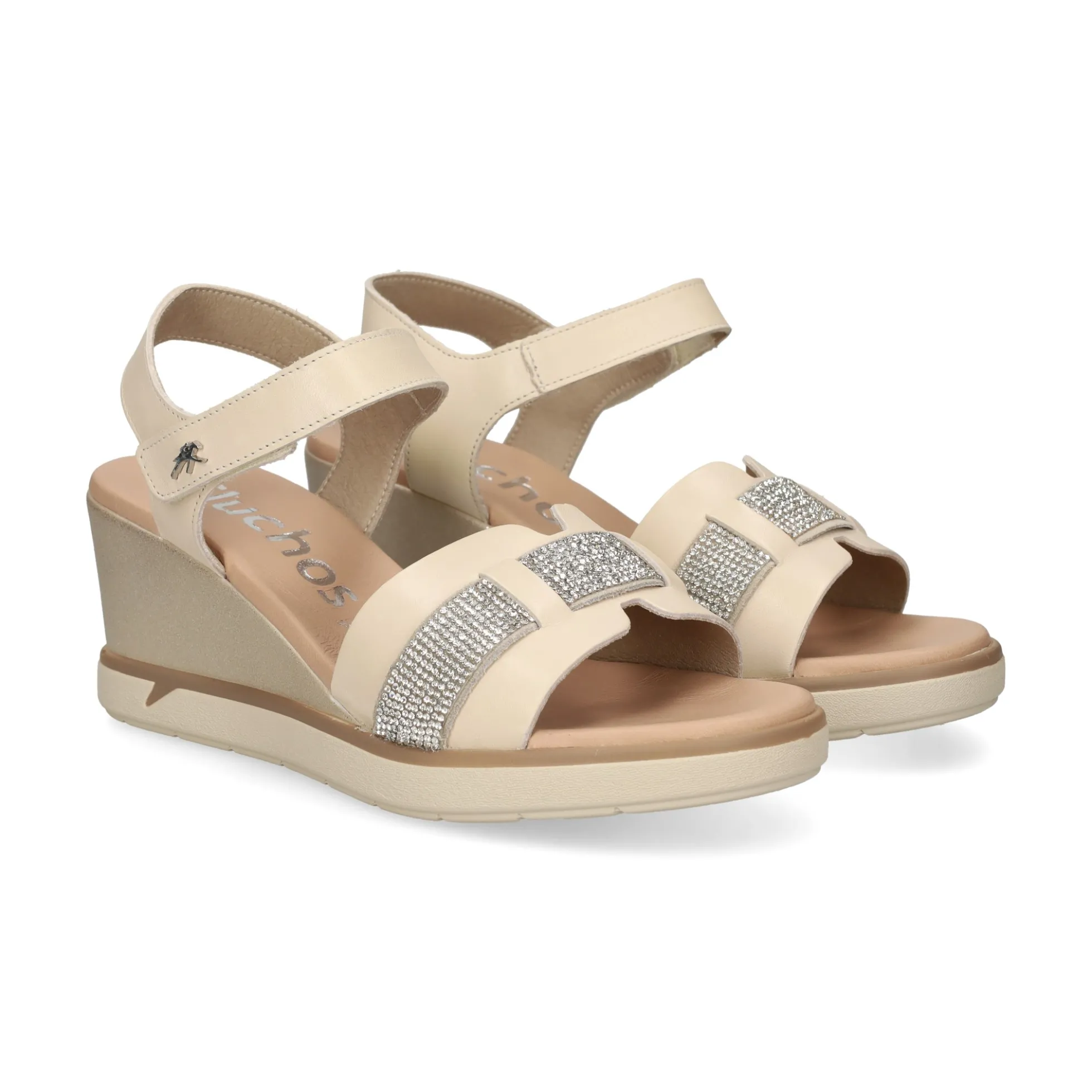 FLUCHOS Sandalias cuña de Mujer F1975 PORCELANA