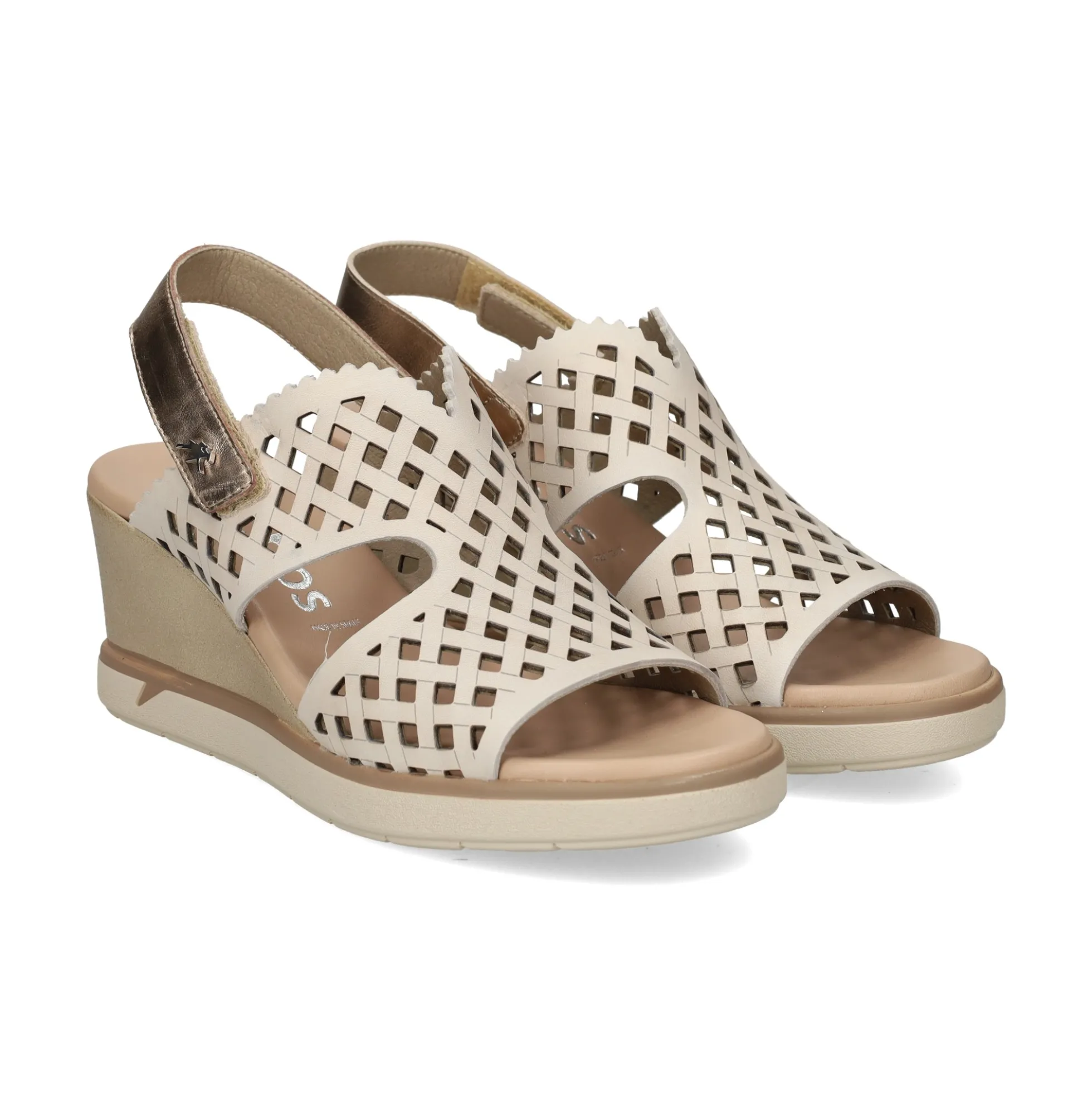 FLUCHOS Sandalias cuña de Mujer F1972 RAW CAVA