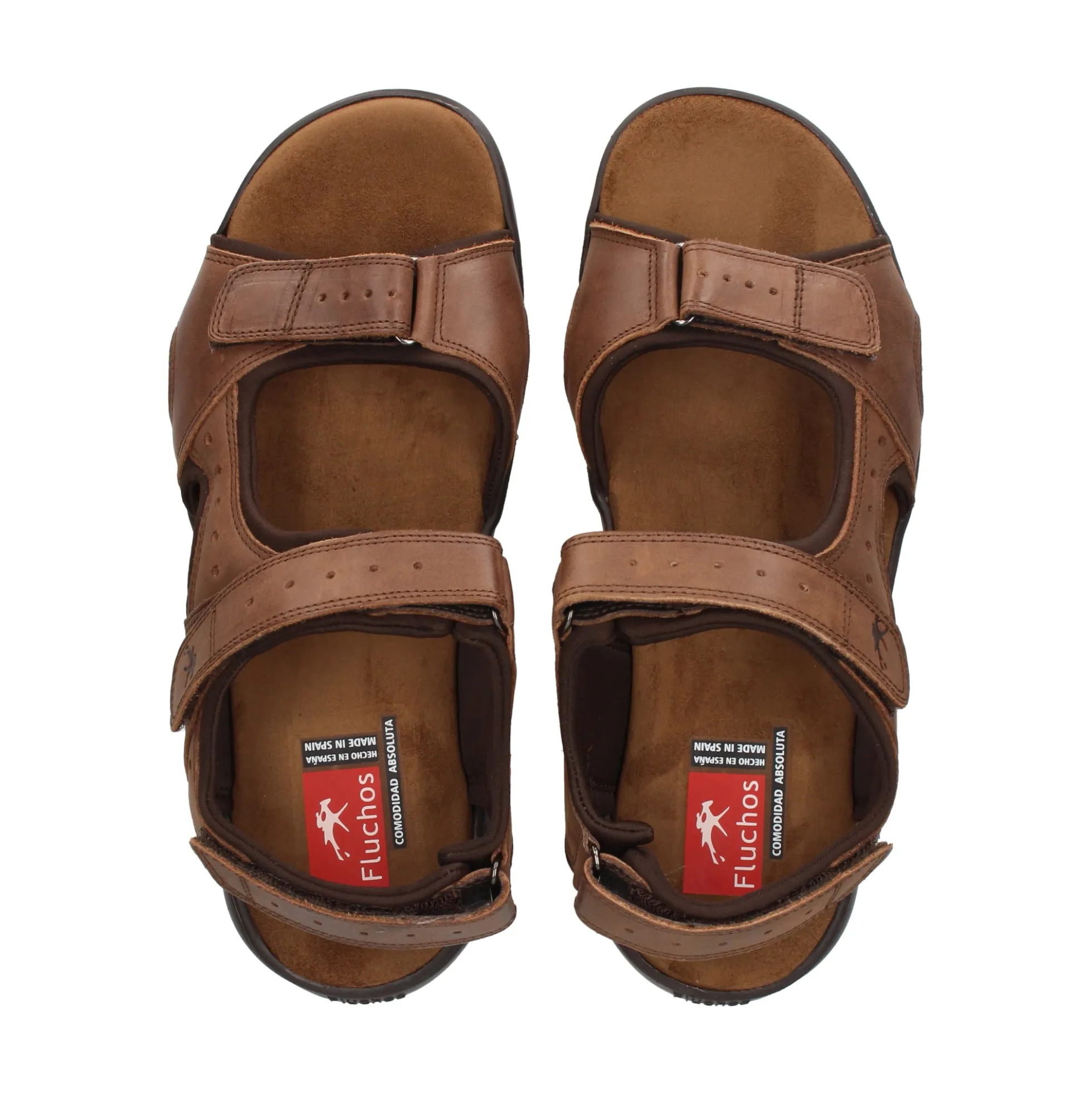 FLUCHOS Sandalias de Hombre F1201 CAFE+COM.1
