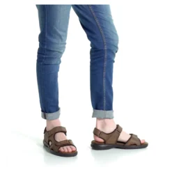 FLUCHOS Sandalias de Hombre F1201 CAFE+COM.1
