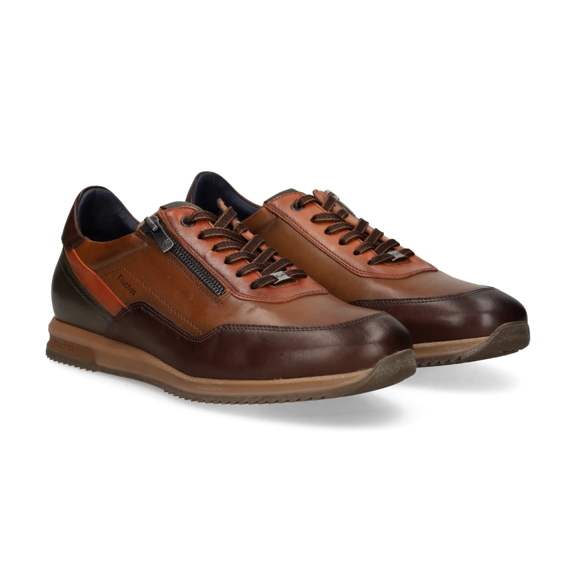FLUCHOS Zapatillas de Hombre F2263 CAMEL MULTI