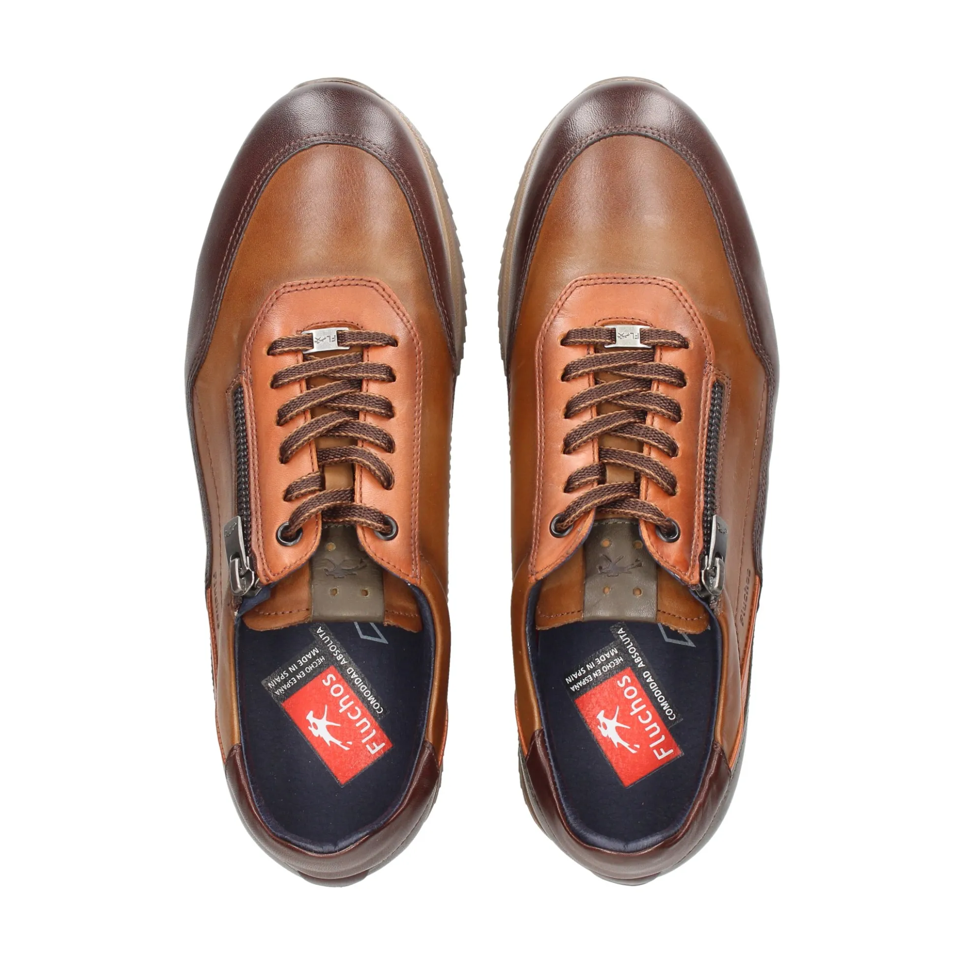 FLUCHOS Zapatillas de Hombre F2263 CAMEL MULTI