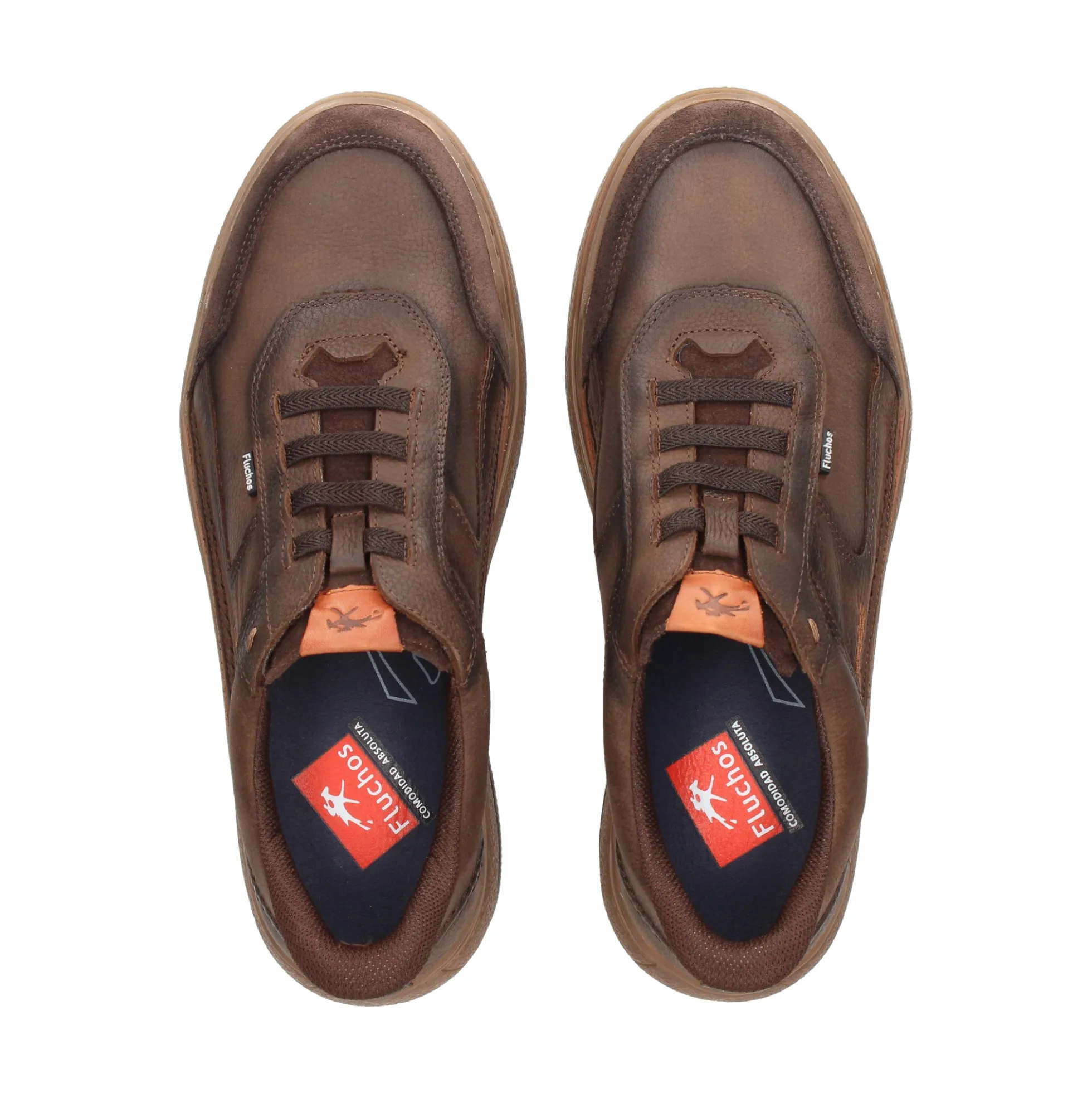 FLUCHOS Zapatillas de Hombre F2253 CAFE+COM.2