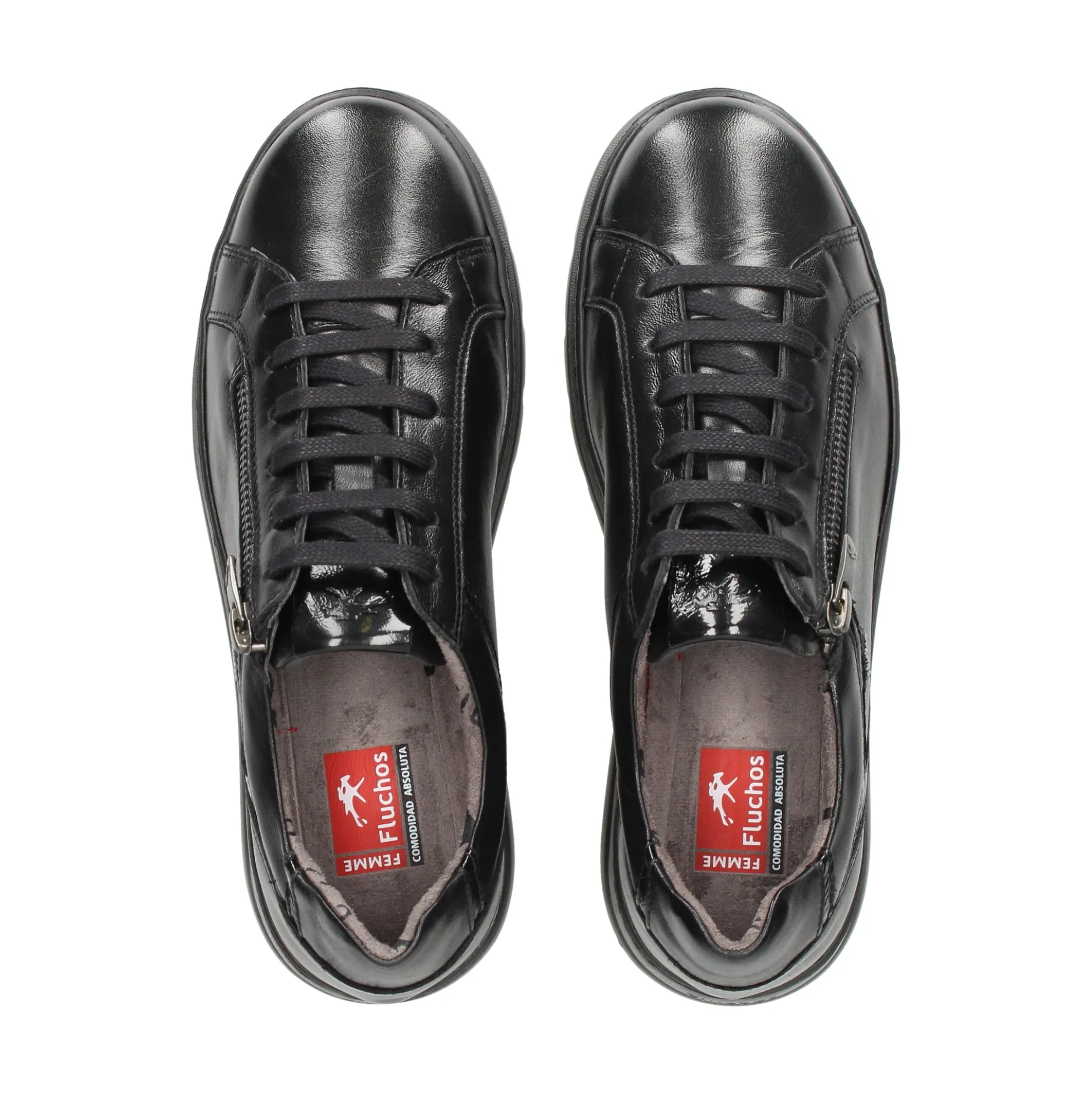 FLUCHOS Zapatillas de Mujer F1666 NEGRO