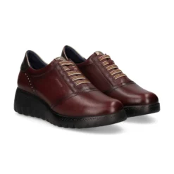 FLUCHOS Zapatos Blucher F2096 BURDEOS+COM.1