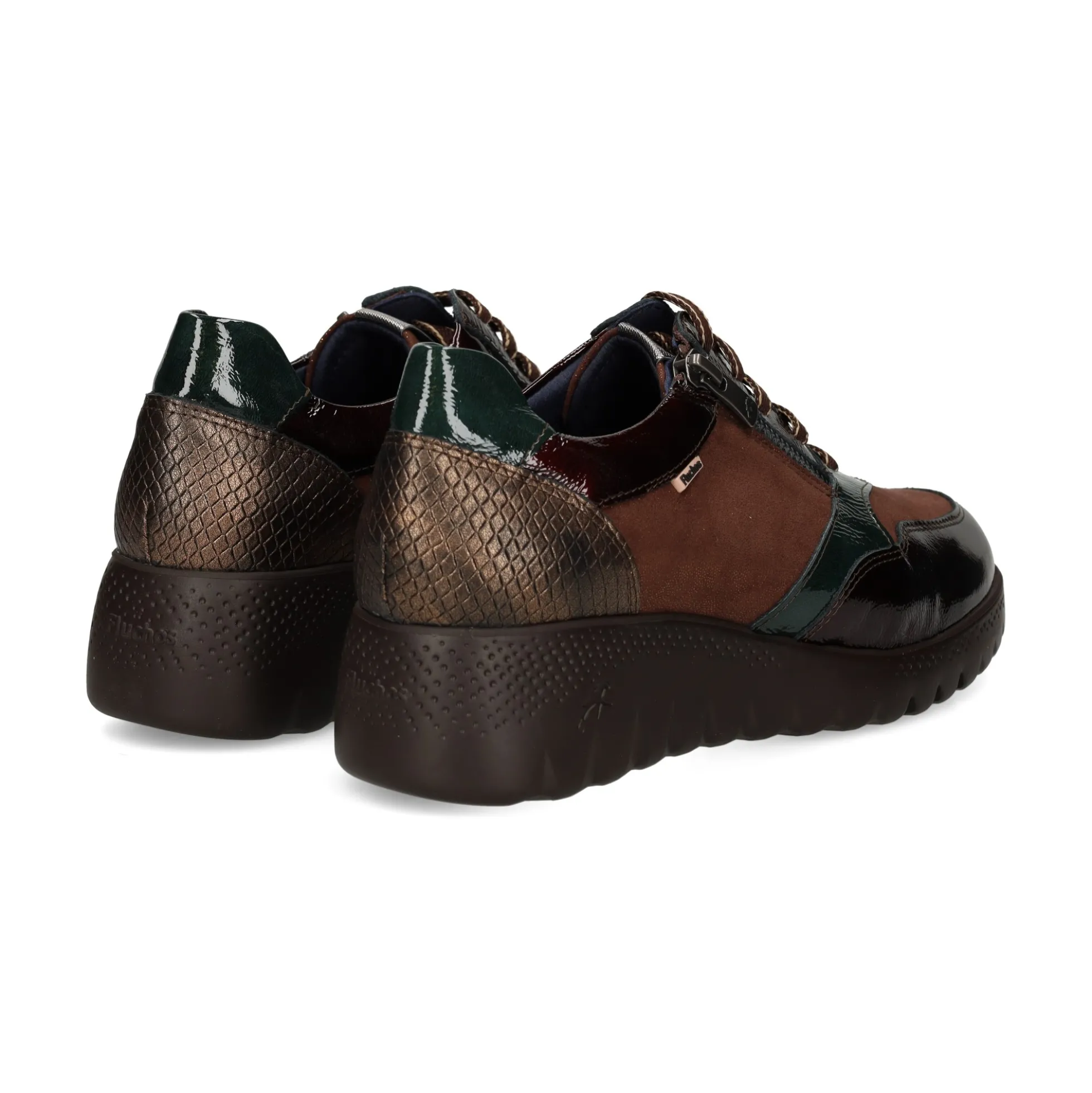 FLUCHOS Zapatos Blucher F2248 CAFE+COM.2