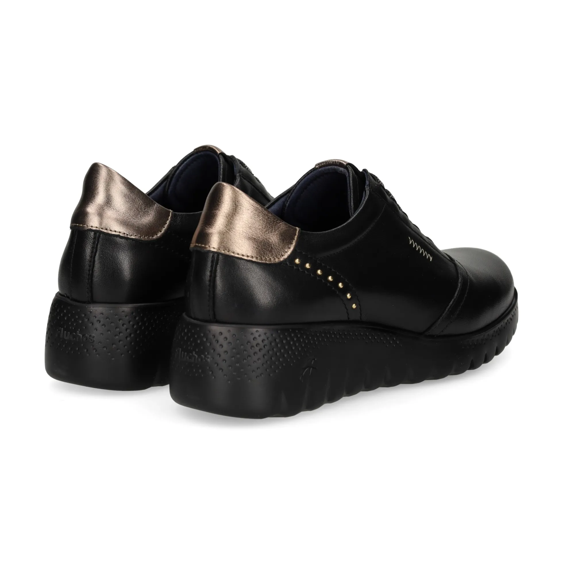 FLUCHOS Zapatos Blucher F2096 NEGRO+COM.3