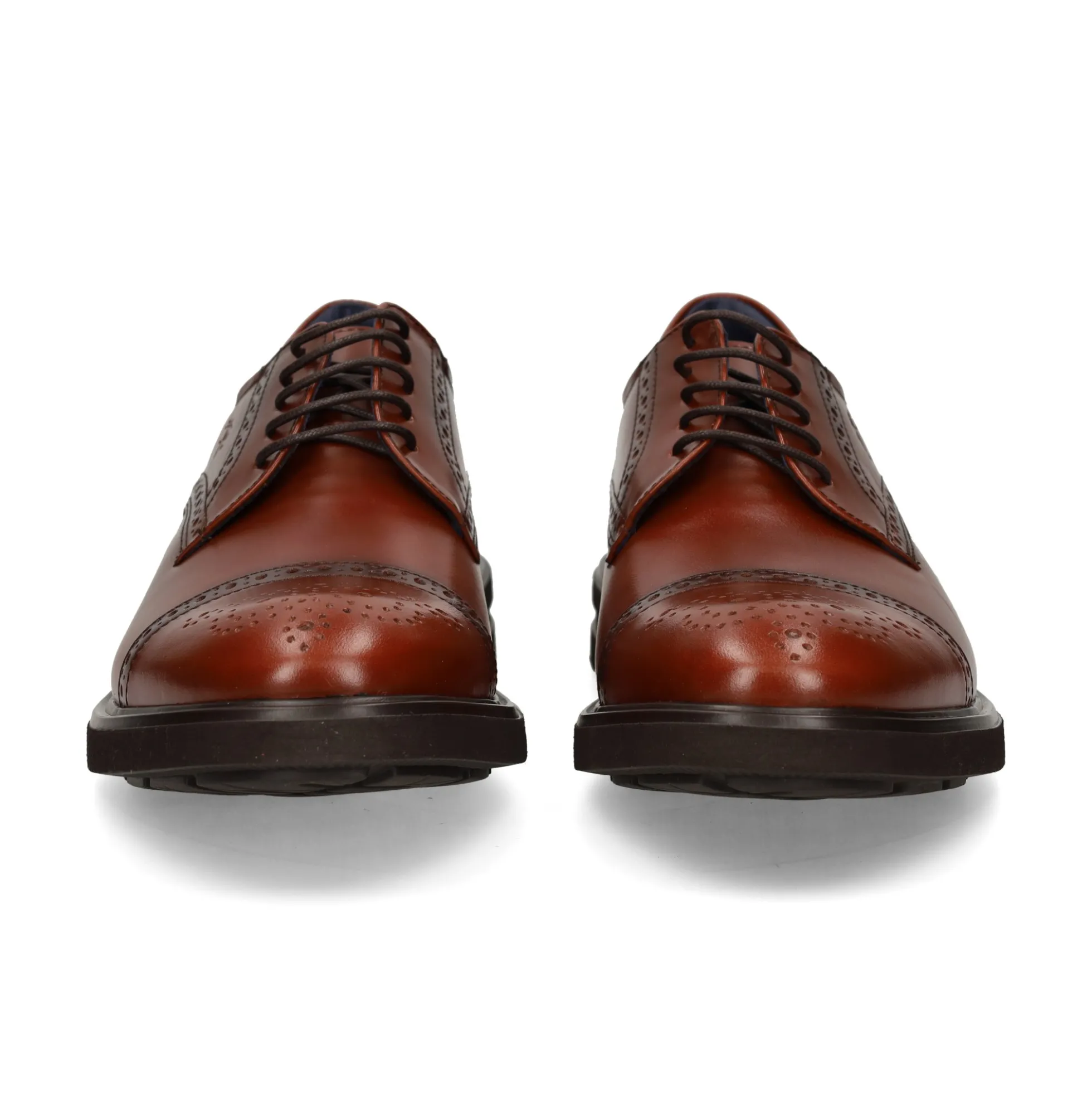FLUCHOS Zapatos de vestir de Hombre F0629 CASTAÑO