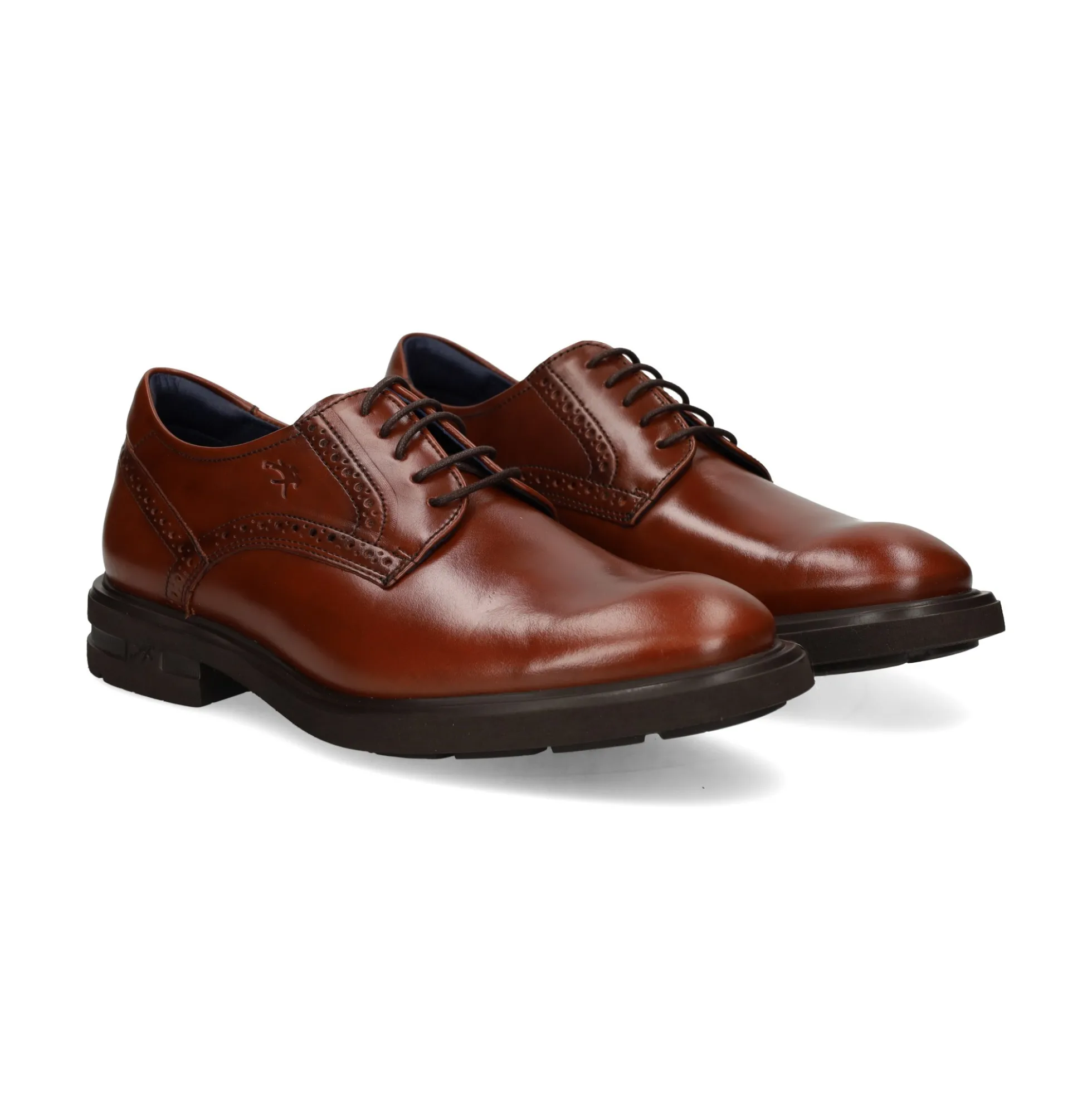 FLUCHOS Zapatos de vestir de Hombre F0630 CASTAÑO