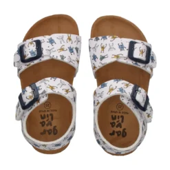 GARVALIN Sandalias, chanclas y albarcas de niña 242468-B BLANCO