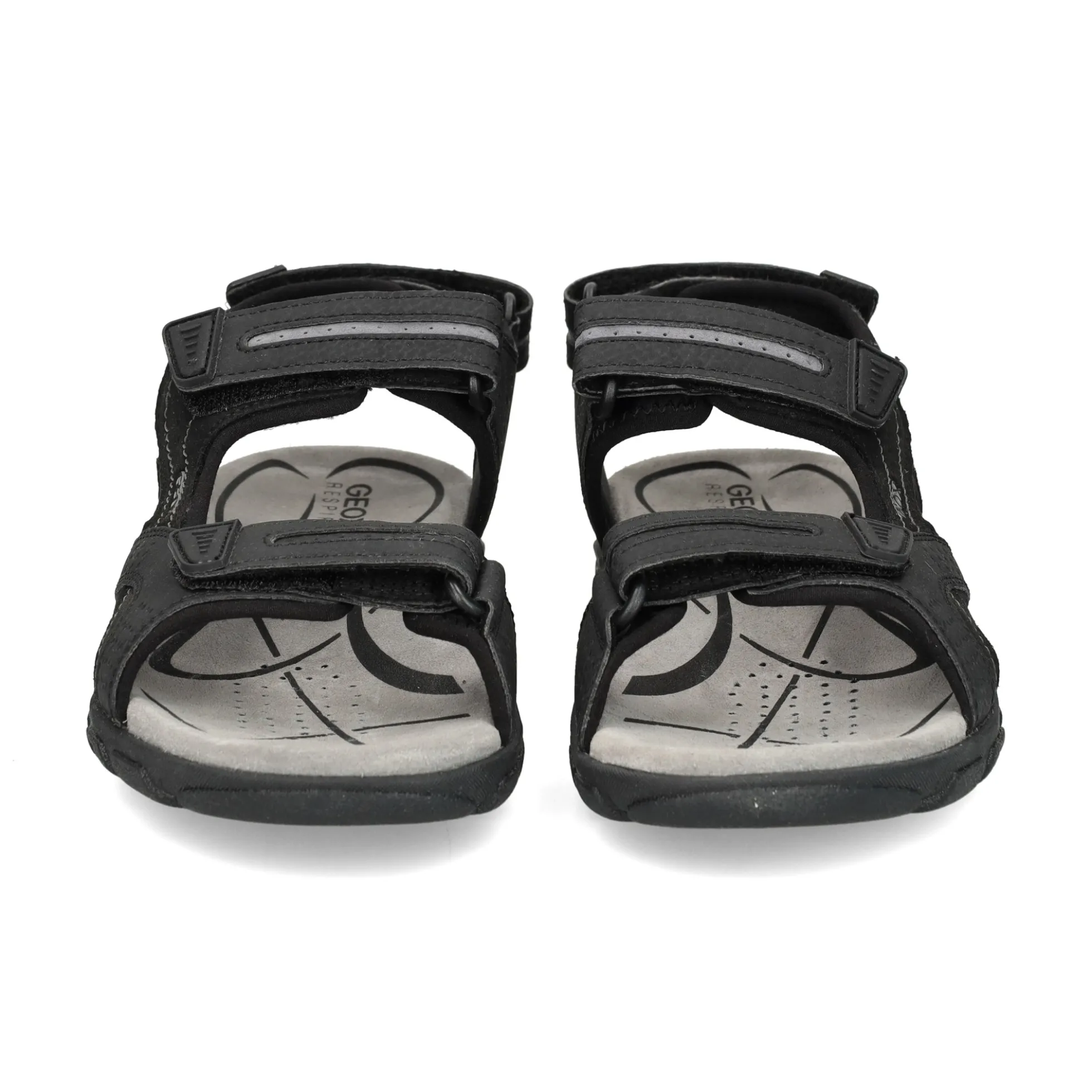 GEOX Sandalias de Hombre U8224D C9310 BLACK/STO