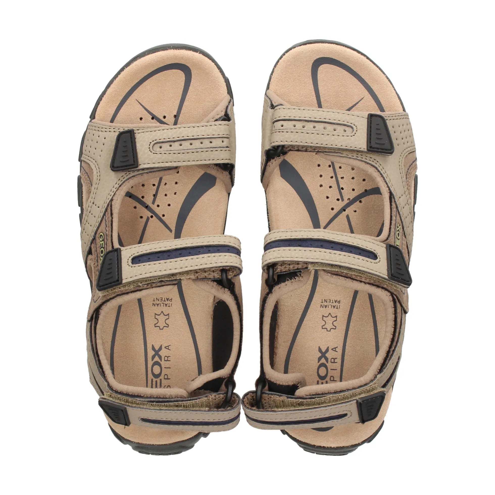 GEOX Sandalias de Hombre U8224D C0829 SAND/NAVY