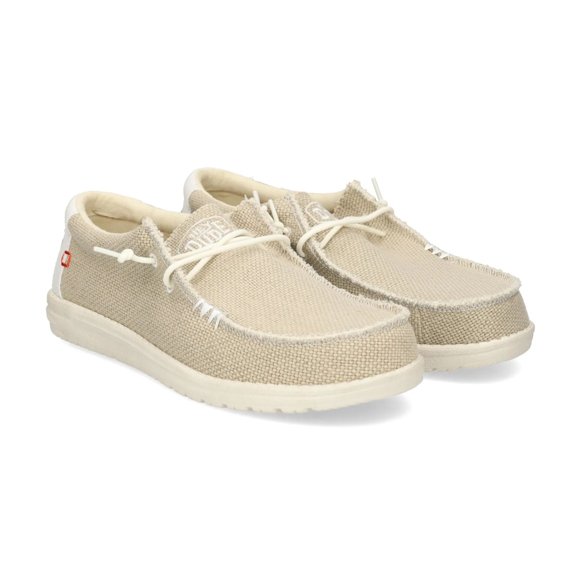 HEY DUDE Zapatillas de Hombre WALLY BRAIDED 1LB OFF WHITE