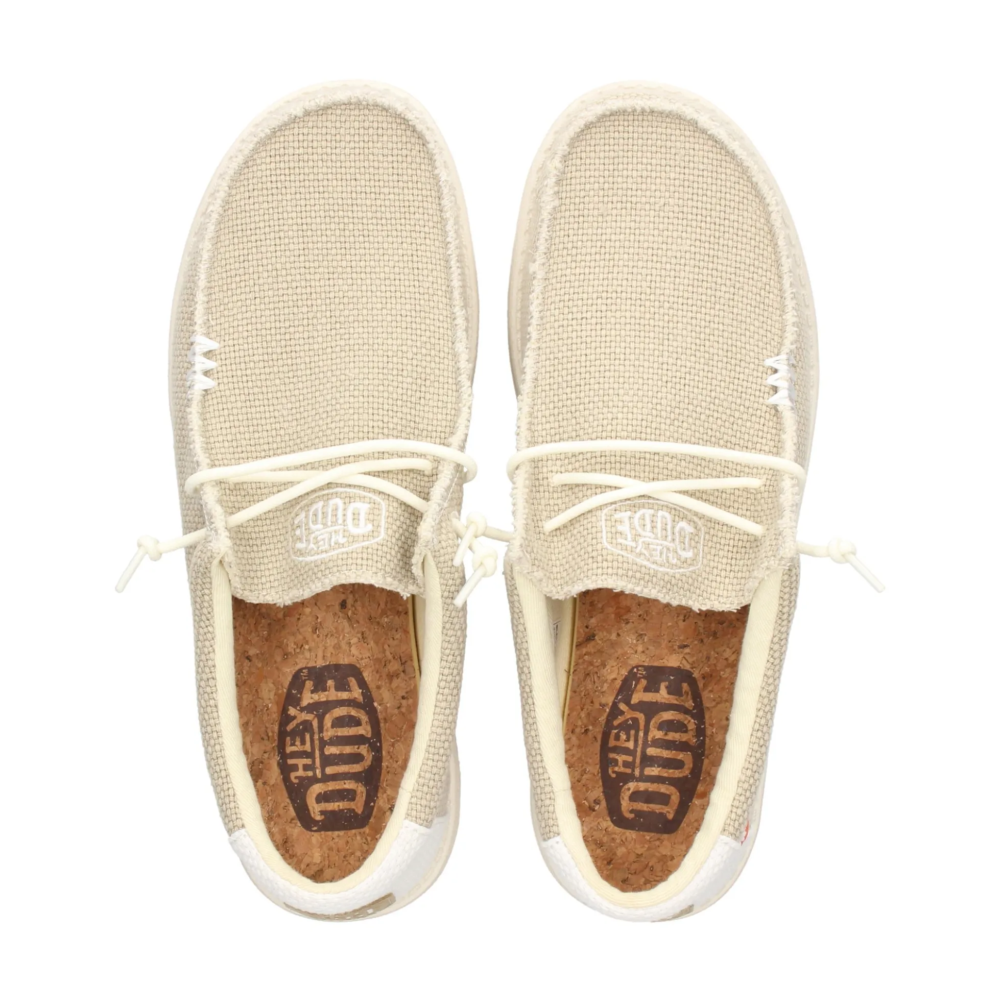 HEY DUDE Zapatillas de Hombre WALLY BRAIDED 1LB OFF WHITE