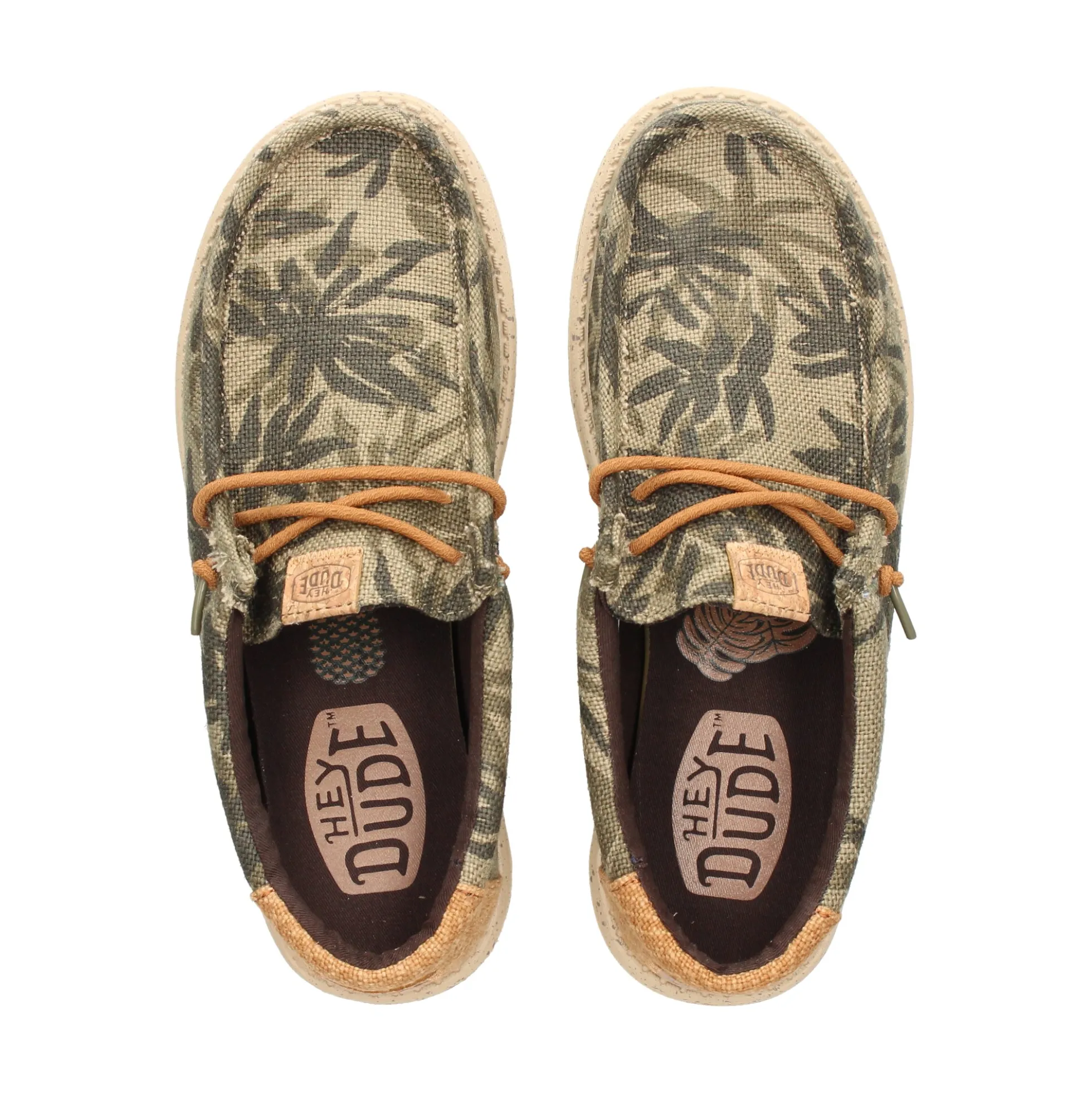 HEY DUDE Zapatillas de Hombre WALLY PALM 3ZX BURNT/GINGE