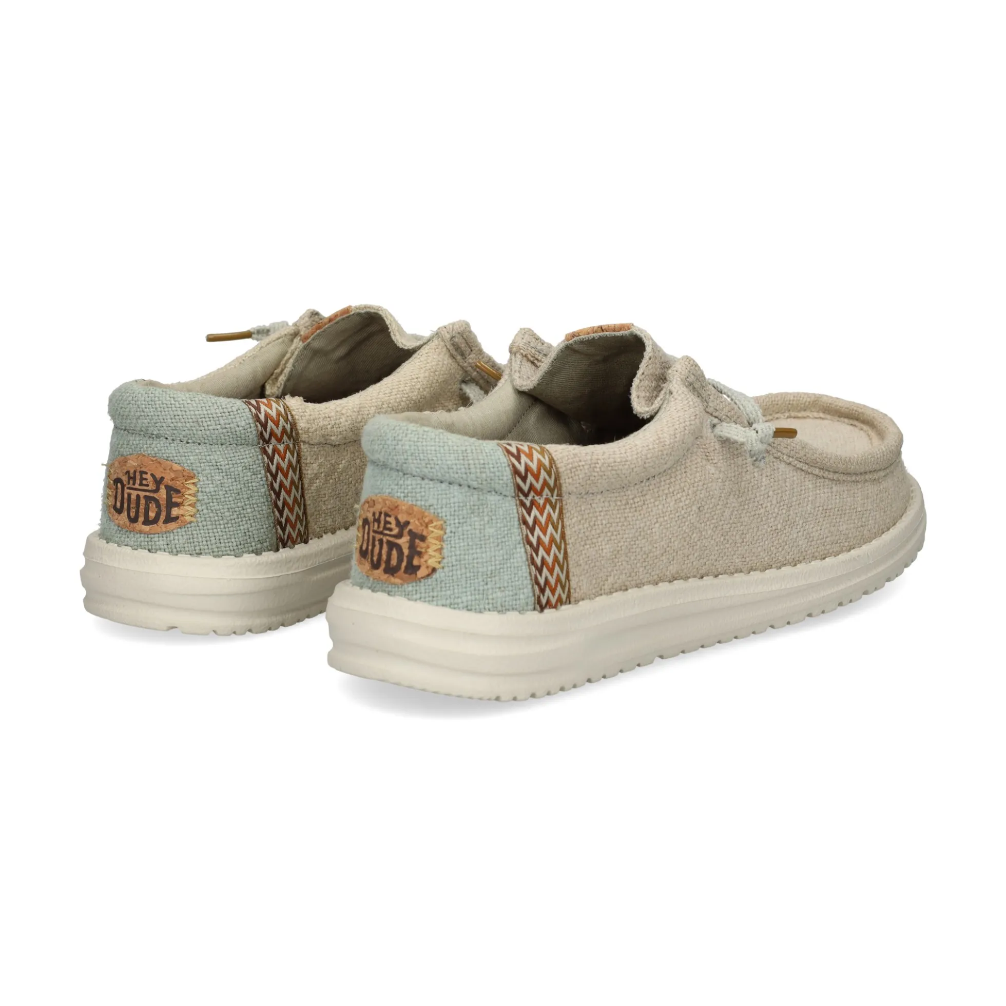 HEY DUDE Zapatillas de Hombre WALLY JUTE 1UH GREY/GREEN