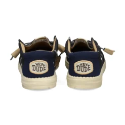 HEY DUDE Zapatillas de Hombre WALLY CANVAS 001 NEGRO