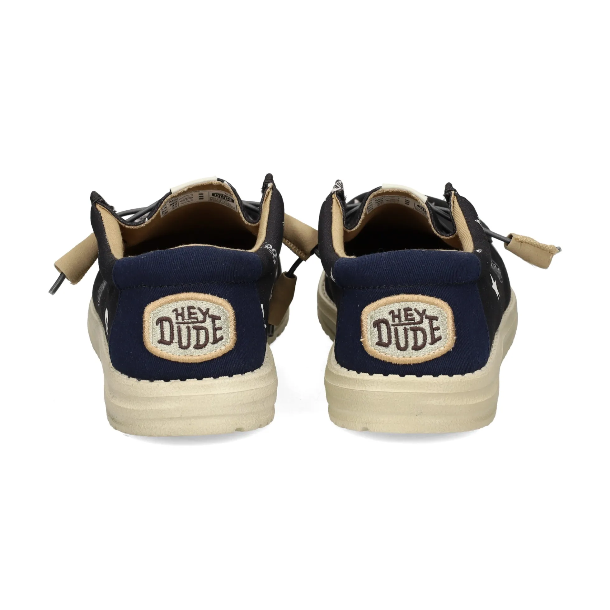 HEY DUDE Zapatillas de Hombre WALLY CANVAS 001 NEGRO