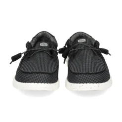 HEY DUDE Zapatillas de Hombre WALLY SPORT MESH 066 BLACK/WHITE